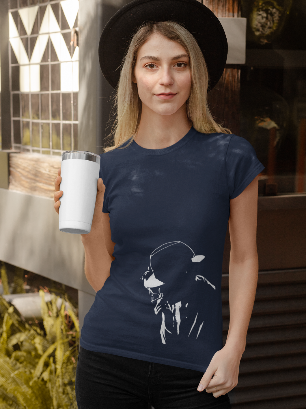 Smokey man Women Half Sleeves T-shirt- KidsFashionVilla