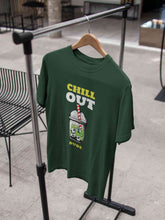 Load image into Gallery viewer, Chill Out Dude Women Half Sleeves T-shirt- KidsFashionVilla
