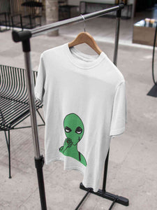 Alien Smoking Women Half Sleeves T-shirt- KidsFashionVilla