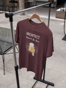 Beer Architect Profession Women Half Sleeves T-shirt- KidsFashionVilla