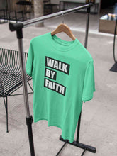 Load image into Gallery viewer, Walk By Faith Women Half Sleeves T-shirt- KidsFashionVilla
