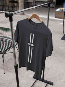 Strip Nasa Women Half Sleeves T-shirt- KidsFashionVilla