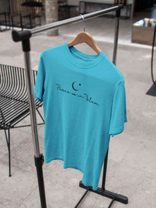Peace Is In Islam Mens Half Sleeves T-shirt- KidsFashionVilla