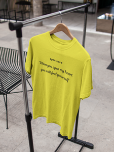 Open Here When You Open My Heart You Will Find Yourself Parineeti Chopra Celebrity T-shirt- KidsFashionVilla