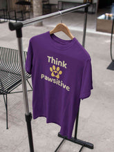 Load image into Gallery viewer, Think Pawsitive Mens Half Sleeves T-shirt- KidsFashionVilla
