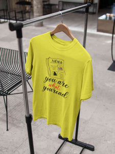 News Quote Mens Half Sleeves T-shirt- KidsFashionVilla