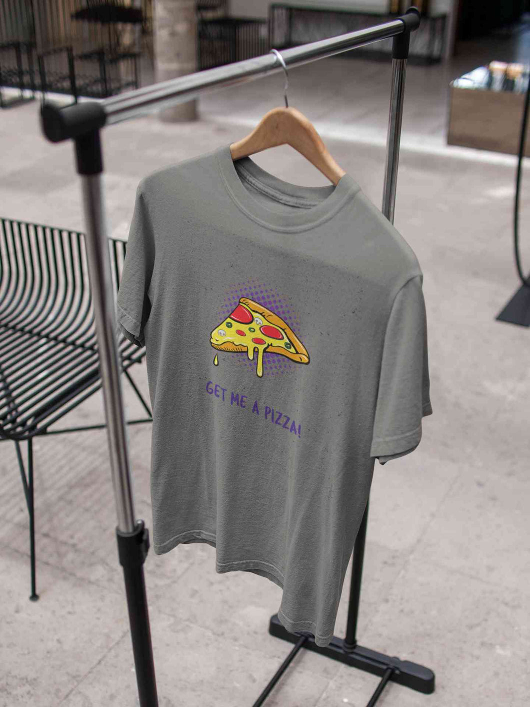 Get Me A Pizza Mens Half Sleeves T-shirt- KidsFashionVilla