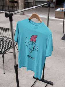 Shark Attitude Mens Half Sleeves T-shirt- KidsFashionVilla