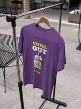 Load image into Gallery viewer, Chill Out Dude Women Half Sleeves T-shirt- KidsFashionVilla
