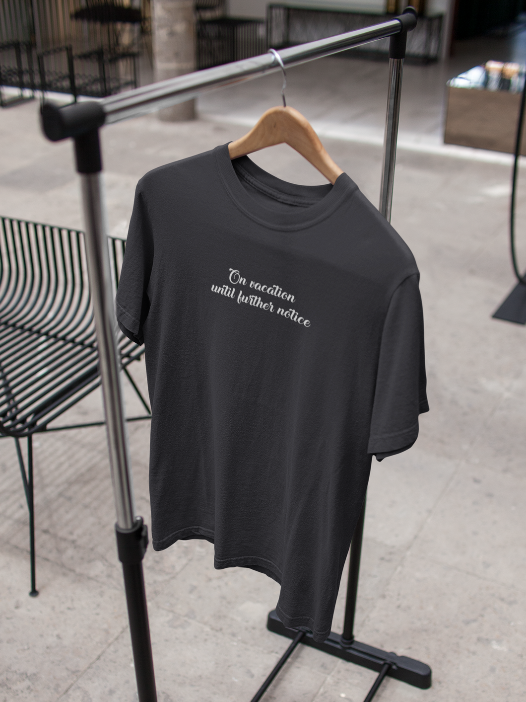 On Vacation Until Further Notice Quotes Mens Half Sleeves T-shirt- KidsFashionVilla