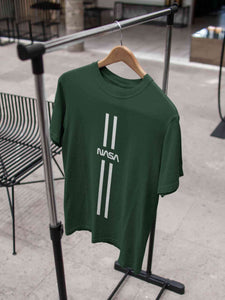 Strip Nasa Mens Half Sleeves T-shirt- KidsFashionVilla
