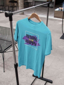 Pretending To Be Happy Mens Half Sleeves T-shirt- KidsFashionVilla