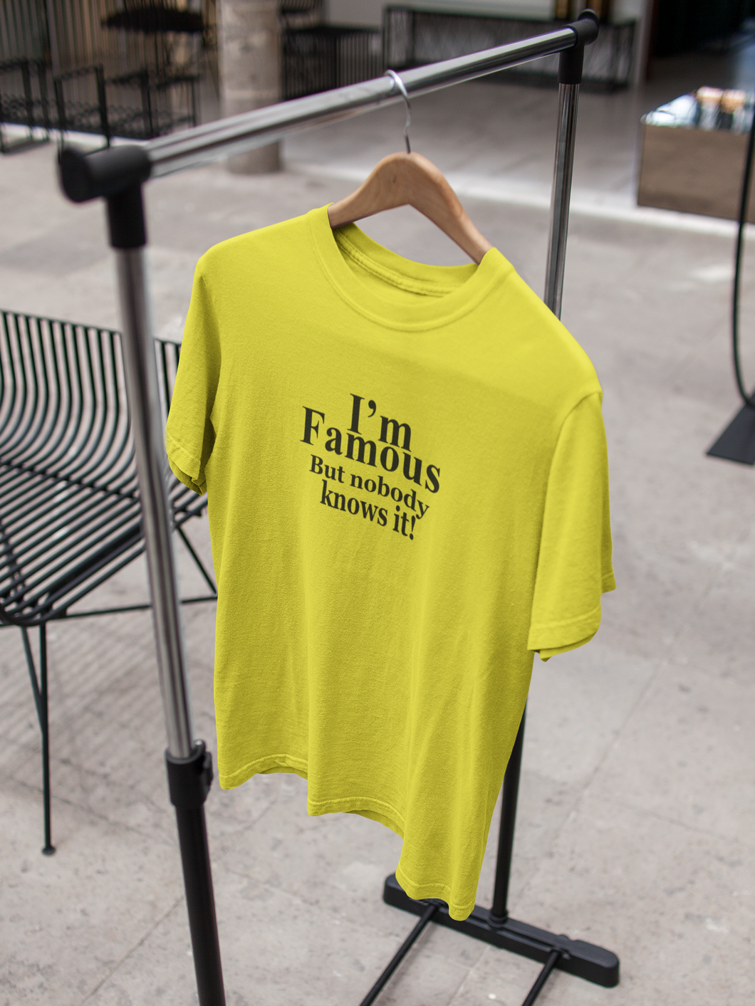 I Am Famous But Nobody Knows It Quotes Women Half Sleeves T-shirt- KidsFashionVilla