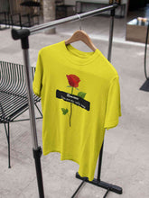 Load image into Gallery viewer, Romance Slogan Rose Printed Women Half Sleeves T-shirt- KidsFashionVilla
