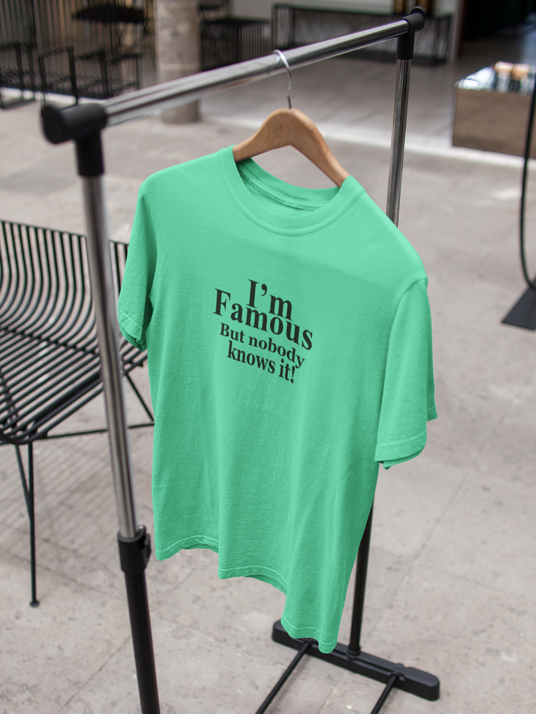 I Am Famous But Nobody Knows It Quotes Women Half Sleeves T-shirt- KidsFashionVilla