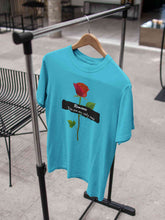 Load image into Gallery viewer, Romance Slogan Rose Printed Women Half Sleeves T-shirt- KidsFashionVilla
