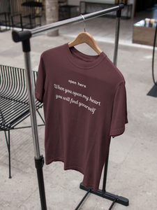 Open Here When You Open My Heart You Will Find Yourself Parineeti Chopra Celebrity T-shirt- KidsFashionVilla