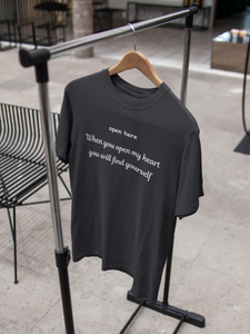 Open Here When You Open My Heart You Will Find Yourself Parineeti Chopra Celebrity T-shirt- KidsFashionVilla