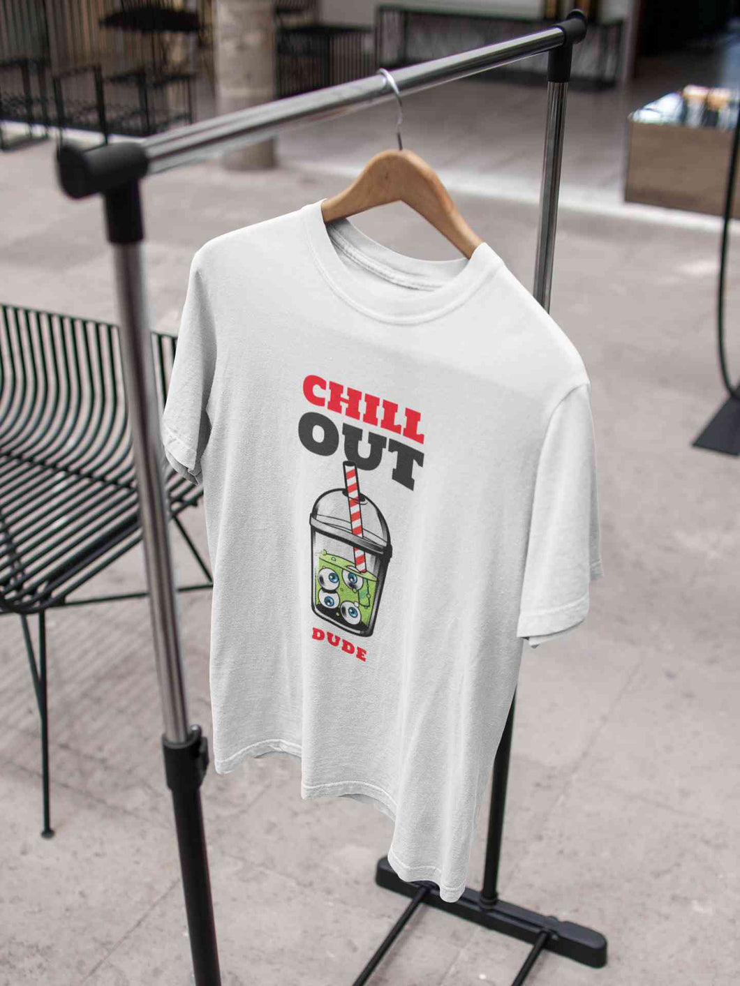 Chill Out Dude Women Half Sleeves T-shirt- KidsFashionVilla