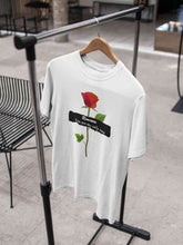 Load image into Gallery viewer, Romance Slogan Rose Printed Women Half Sleeves T-shirt- KidsFashionVilla
