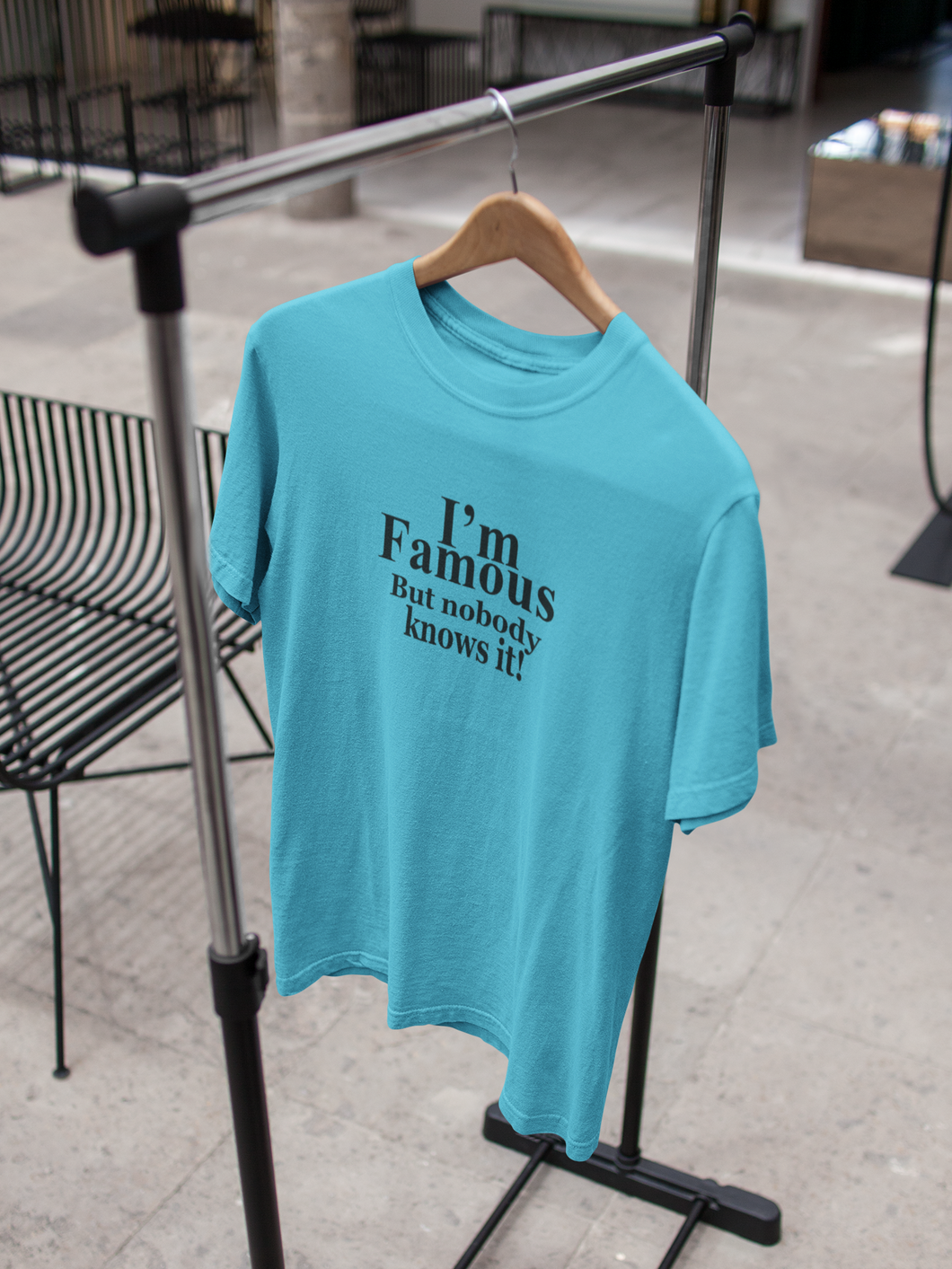 I Am Famous But Nobody Knows It Quotes Women Half Sleeves T-shirt- KidsFashionVilla