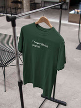 Load image into Gallery viewer, Never Finish Mens Half Sleeves T-shirt- KidsFashionVilla
