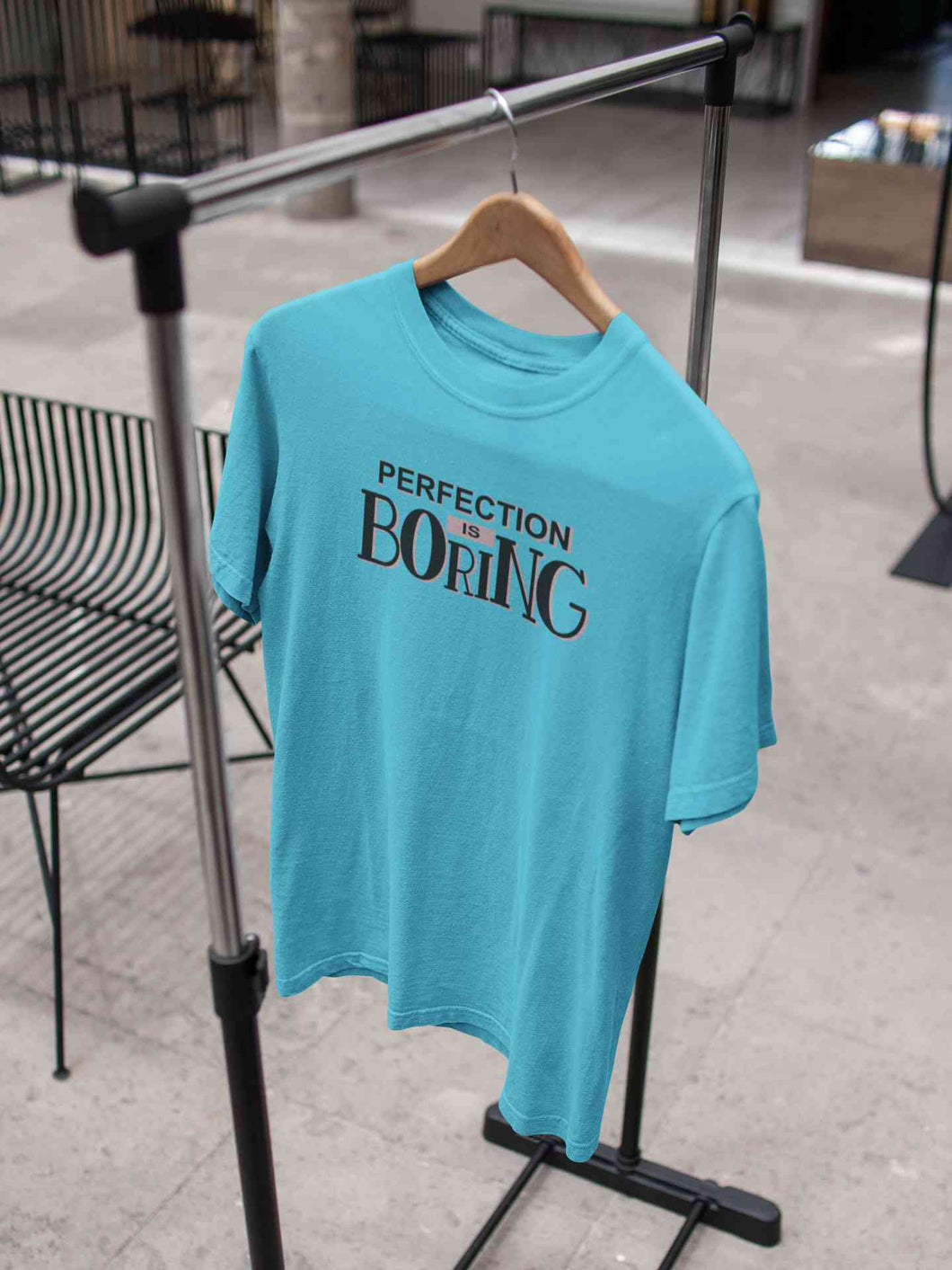 Perfection Is Boring Mens Half Sleeves T-shirt- KidsFashionVilla