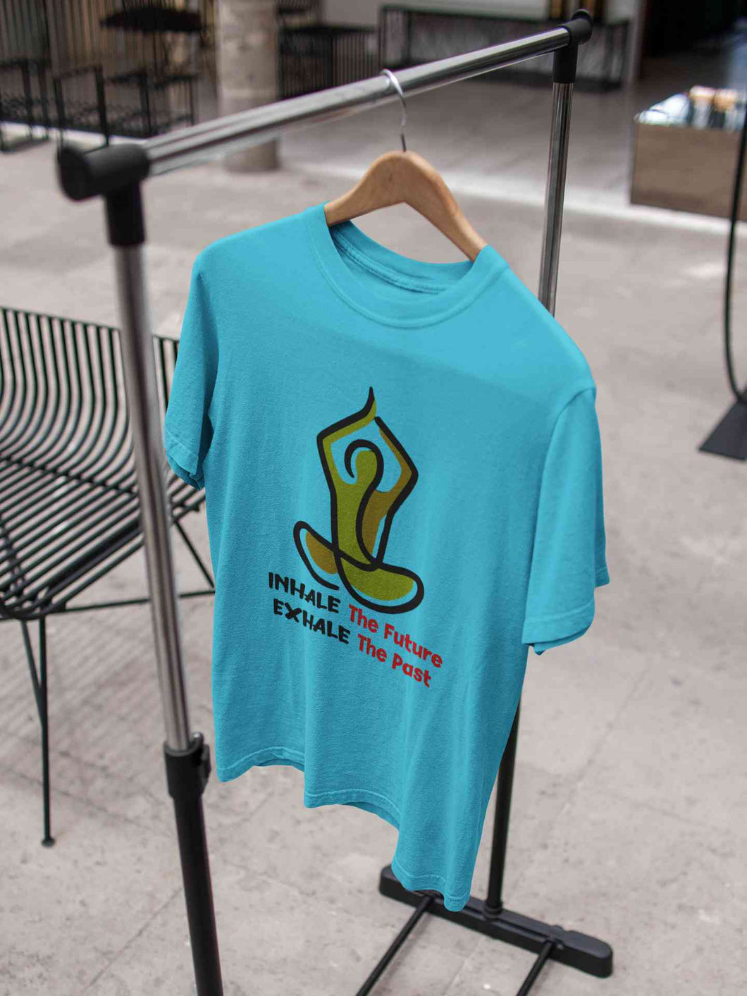 Inhale Exhale Yoga Mens Half Sleeves T-shirt- KidsFashionVilla