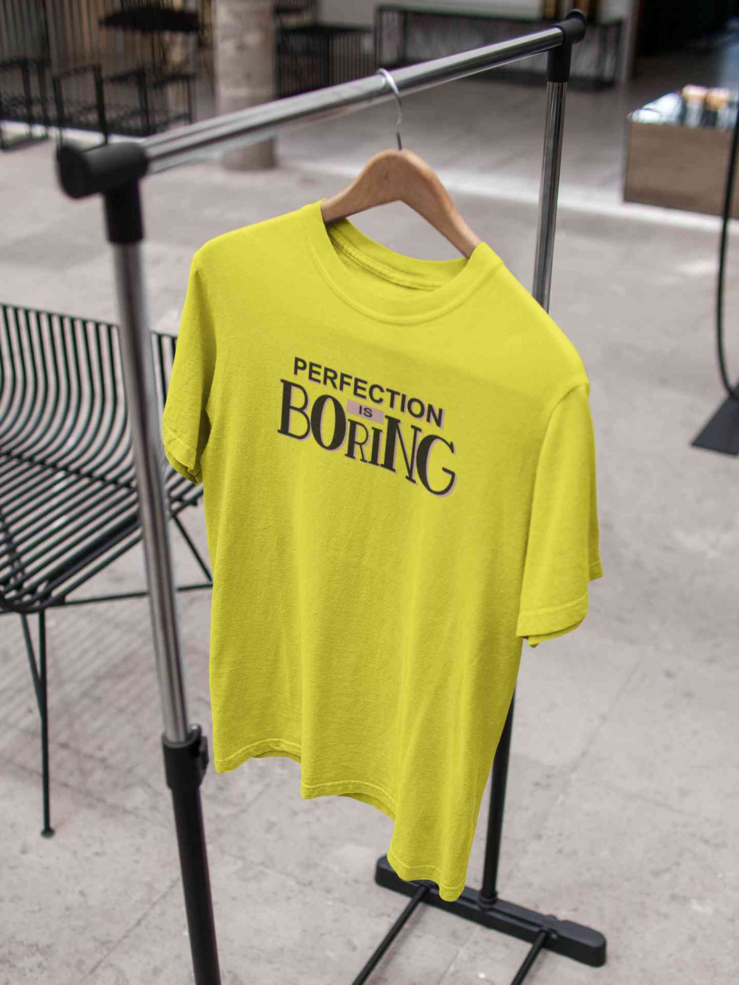 Perfection Is Boring Mens Half Sleeves T-shirt- KidsFashionVilla