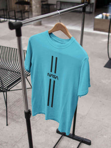 Strip Nasa Women Half Sleeves T-shirt- KidsFashionVilla