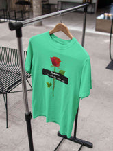 Load image into Gallery viewer, Romance Slogan Rose Printed Women Half Sleeves T-shirt- KidsFashionVilla
