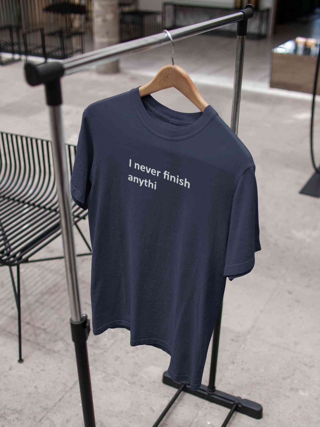 Never Finish Mens Half Sleeves T-shirt- KidsFashionVilla