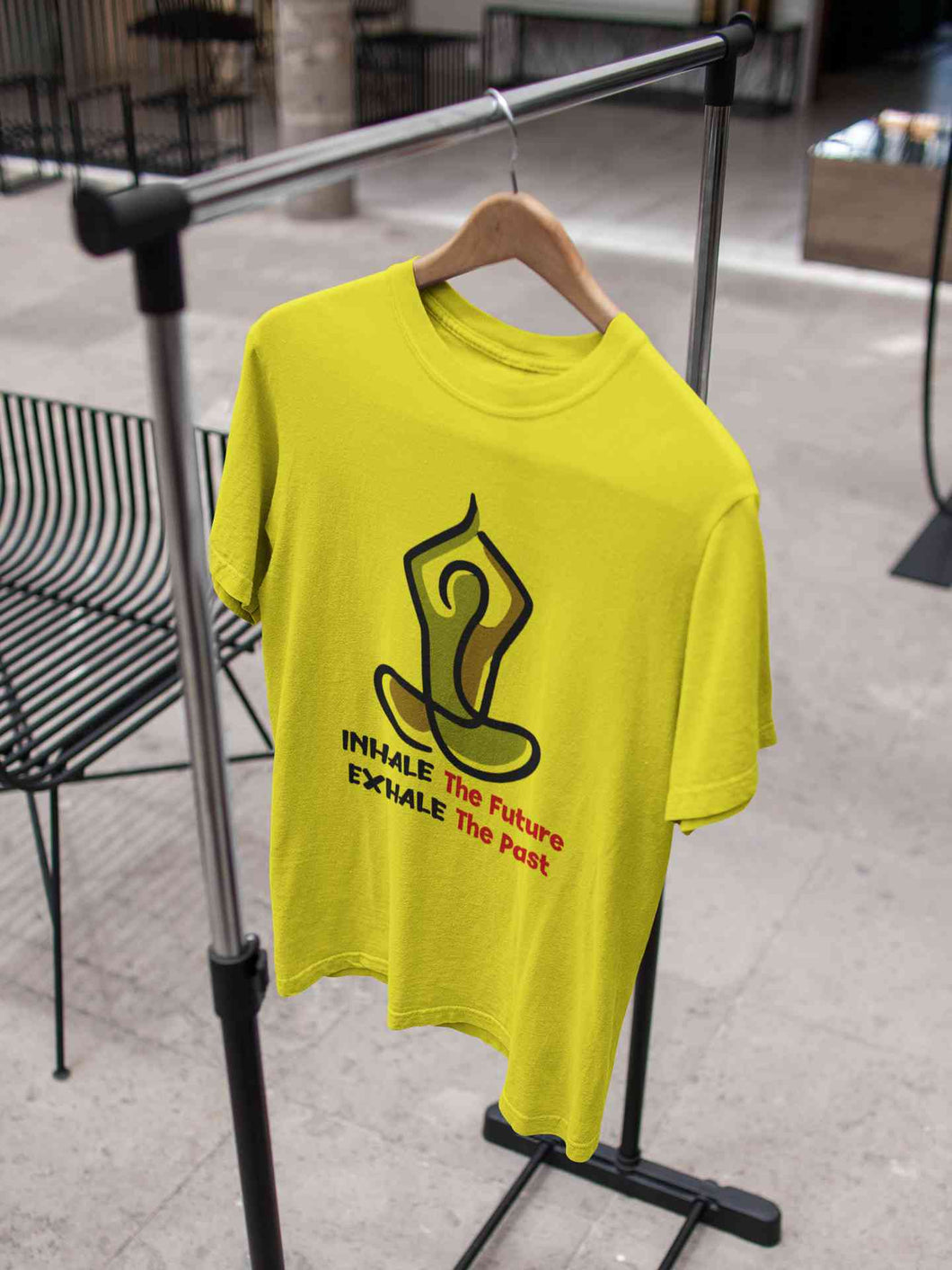 Inhale Exhale Yoga Mens Half Sleeves T-shirt- KidsFashionVilla