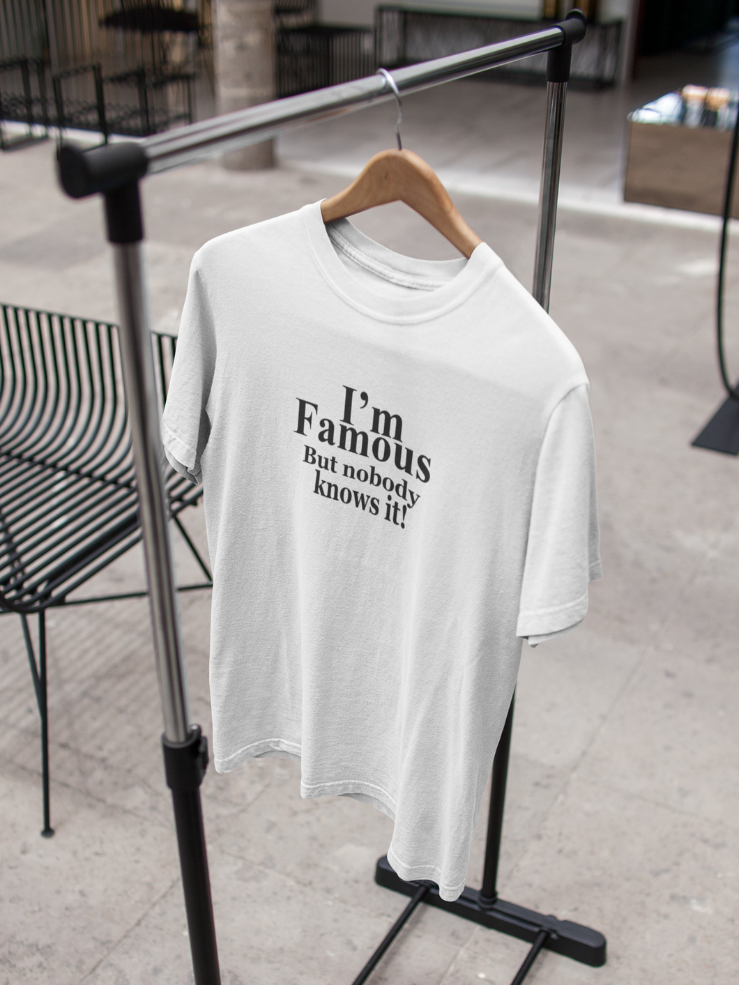 I Am Famous But Nobody Knows It Quotes Women Half Sleeves T-shirt- KidsFashionVilla