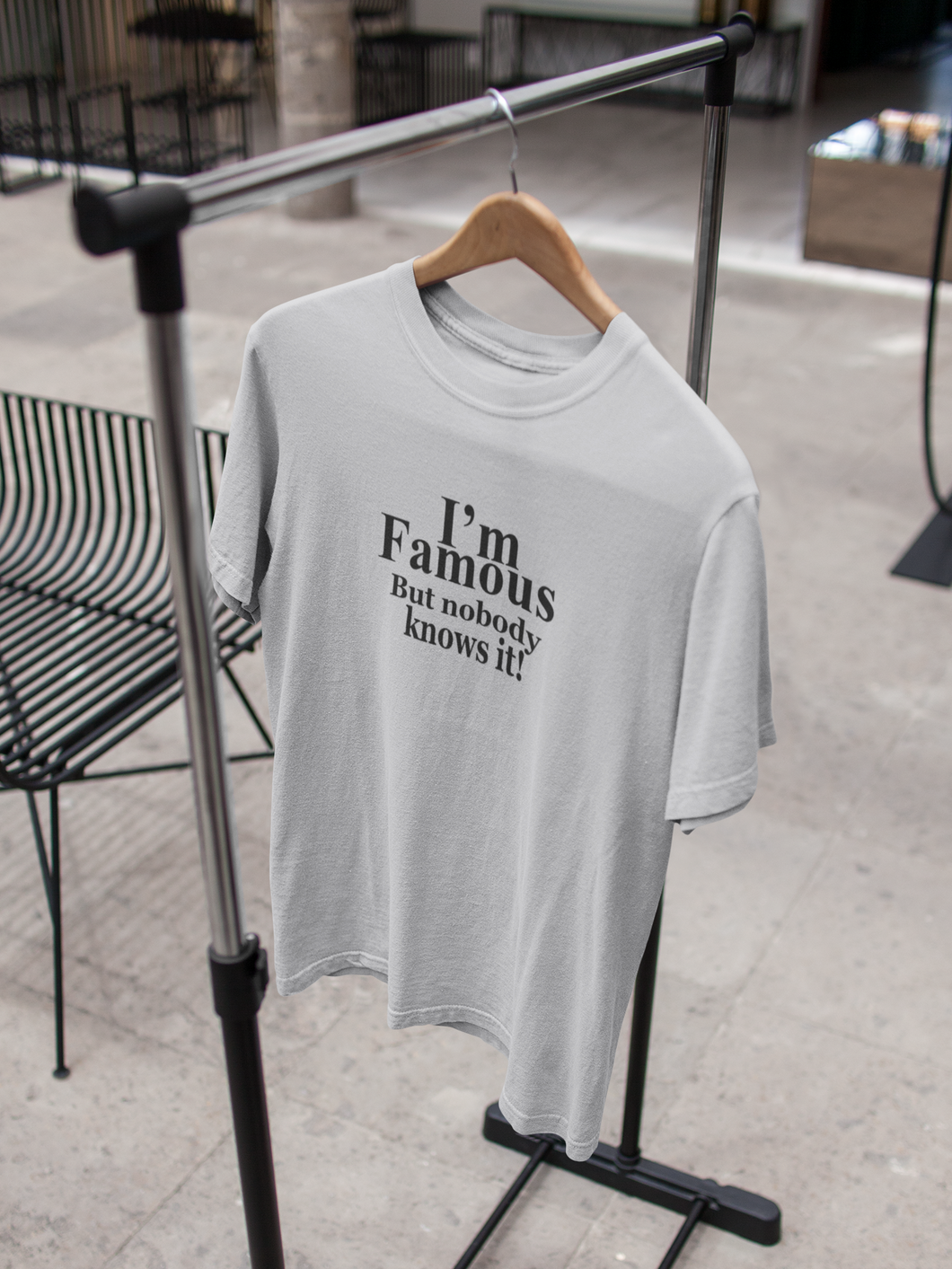 I Am Famous But Nobody Knows It Quotes Women Half Sleeves T-shirt- KidsFashionVilla