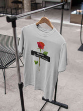 Load image into Gallery viewer, Romance Slogan Rose Printed Women Half Sleeves T-shirt- KidsFashionVilla
