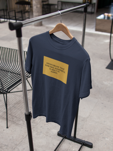 Always Believe Quotes Mens Half Sleeves T-shirt- KidsFashionVilla