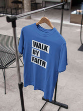 Load image into Gallery viewer, Walk By Faith Women Half Sleeves T-shirt- KidsFashionVilla
