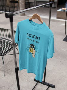 Beer Architect Profession Women Half Sleeves T-shirt- KidsFashionVilla