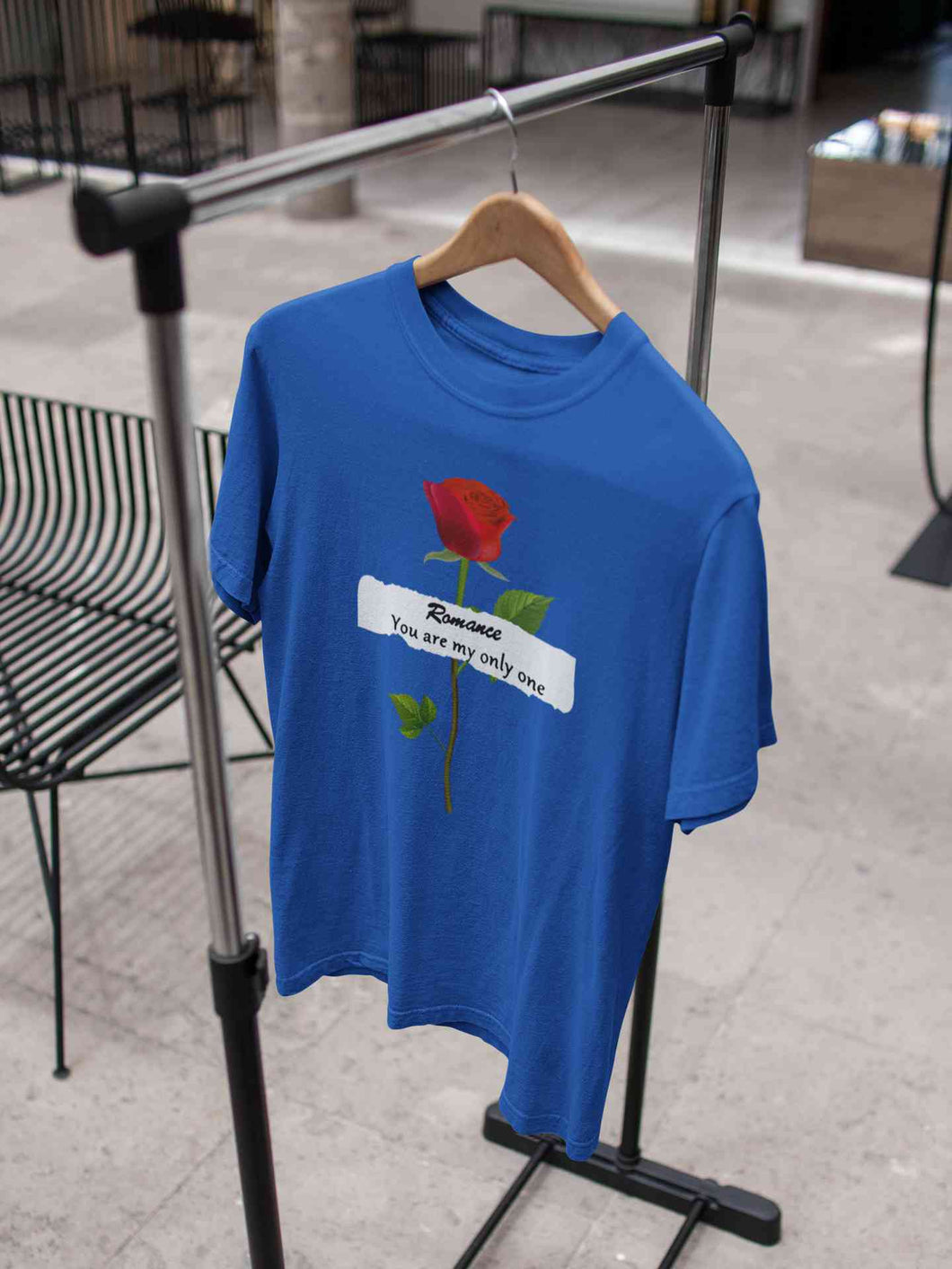 Romance Slogan Rose Printed Women Half Sleeves T-shirt- KidsFashionVilla