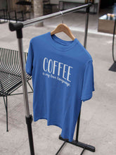 Load image into Gallery viewer, Coffee Is My Love Language Mens Half Sleeves T-shirt- KidsFashionVilla
