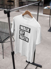 Load image into Gallery viewer, Walk By Faith Women Half Sleeves T-shirt- KidsFashionVilla
