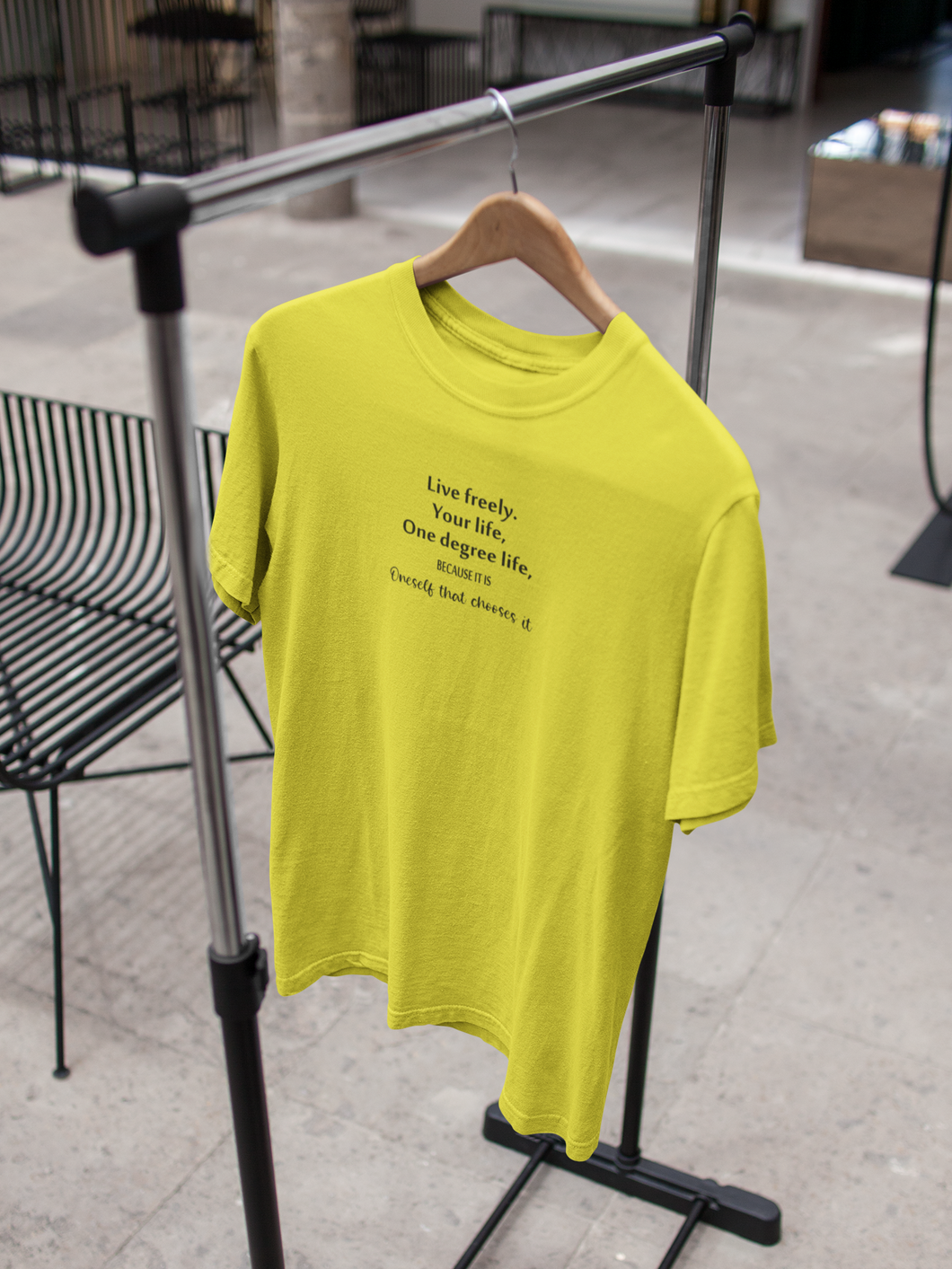 Live Freely Quotes Mens Half Sleeves T-shirt- KidsFashionVilla