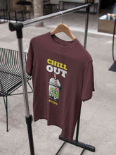 Load image into Gallery viewer, Chill Out Dude Women Half Sleeves T-shirt- KidsFashionVilla
