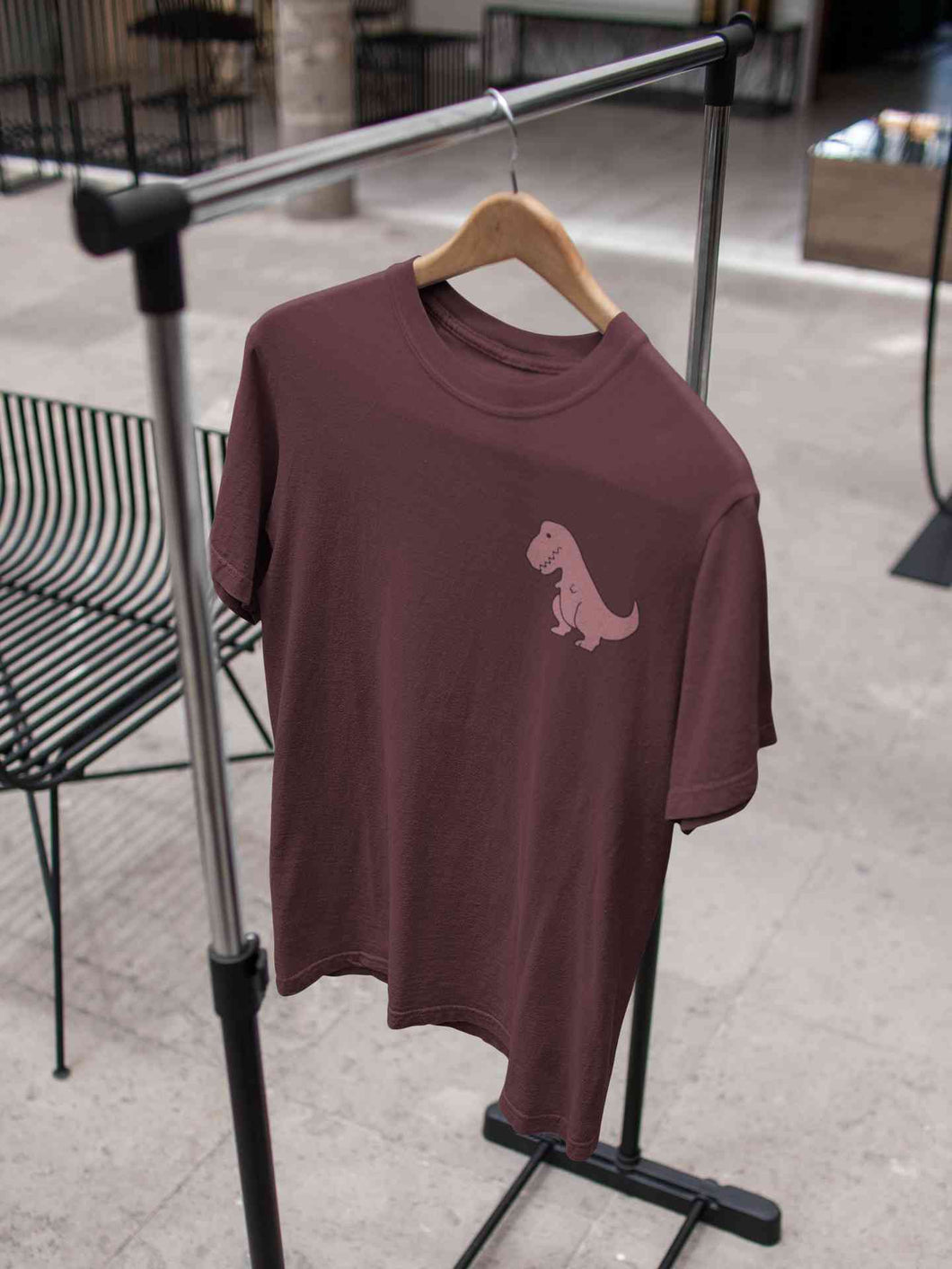 T-Rex Pocket Women Half Sleeves T-shirt- KidsFashionVilla