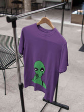Load image into Gallery viewer, Alien Smoking Women Half Sleeves T-shirt- KidsFashionVilla
