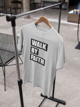 Load image into Gallery viewer, Walk By Faith Women Half Sleeves T-shirt- KidsFashionVilla
