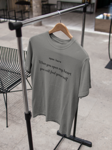 Open Here When You Open My Heart You Will Find Yourself Parineeti Chopra Celebrity T-shirt- KidsFashionVilla