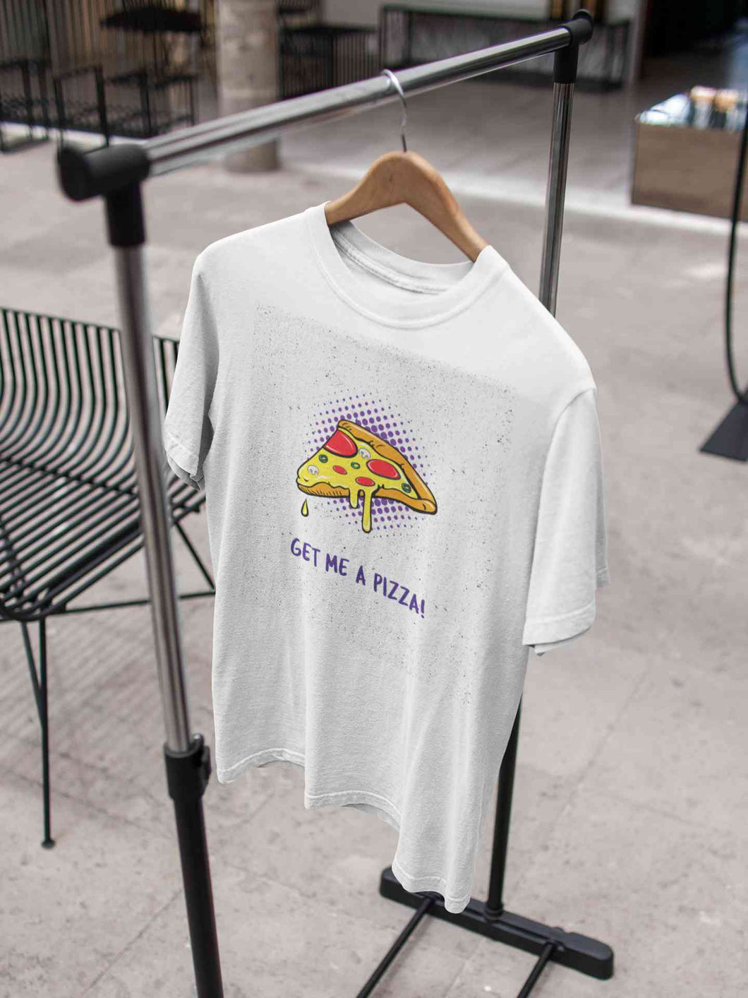 Get Me A Pizza Mens Half Sleeves T-shirt- KidsFashionVilla