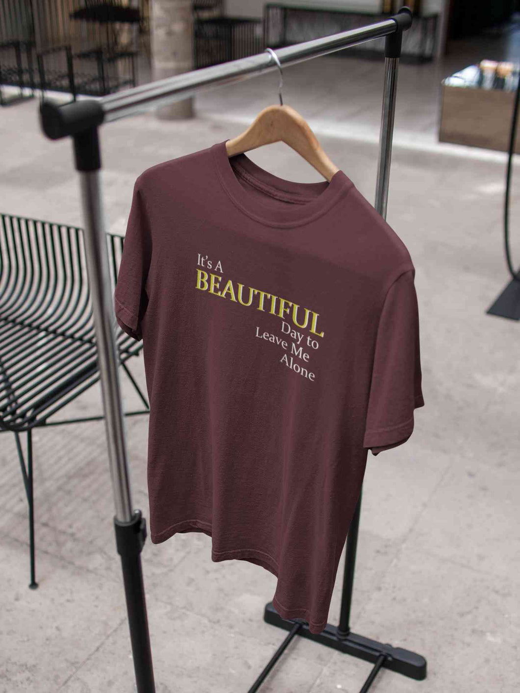It Is A Beautiful Day To Leave Me Alone Women Half Sleeves T-shirt- KidsFashionVilla